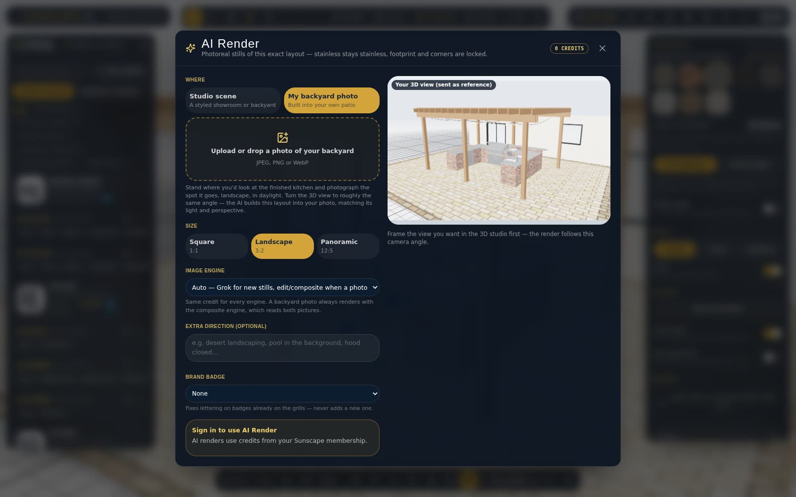 Your design, rendered