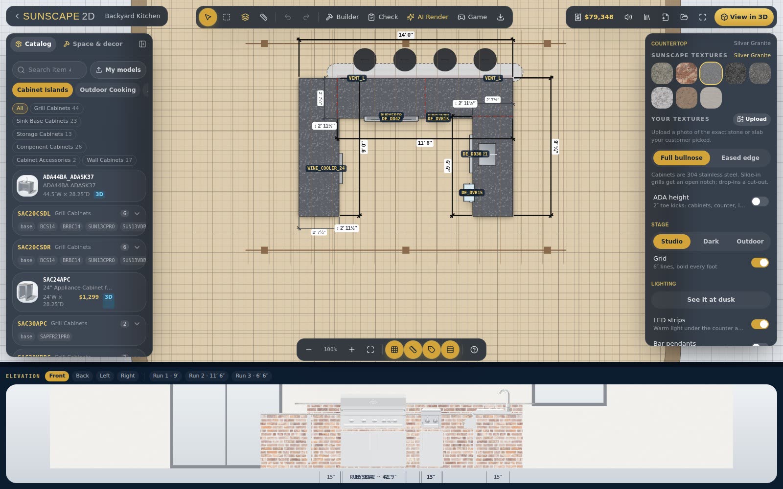 Check the layout: clearances, work triangle and accessible heights