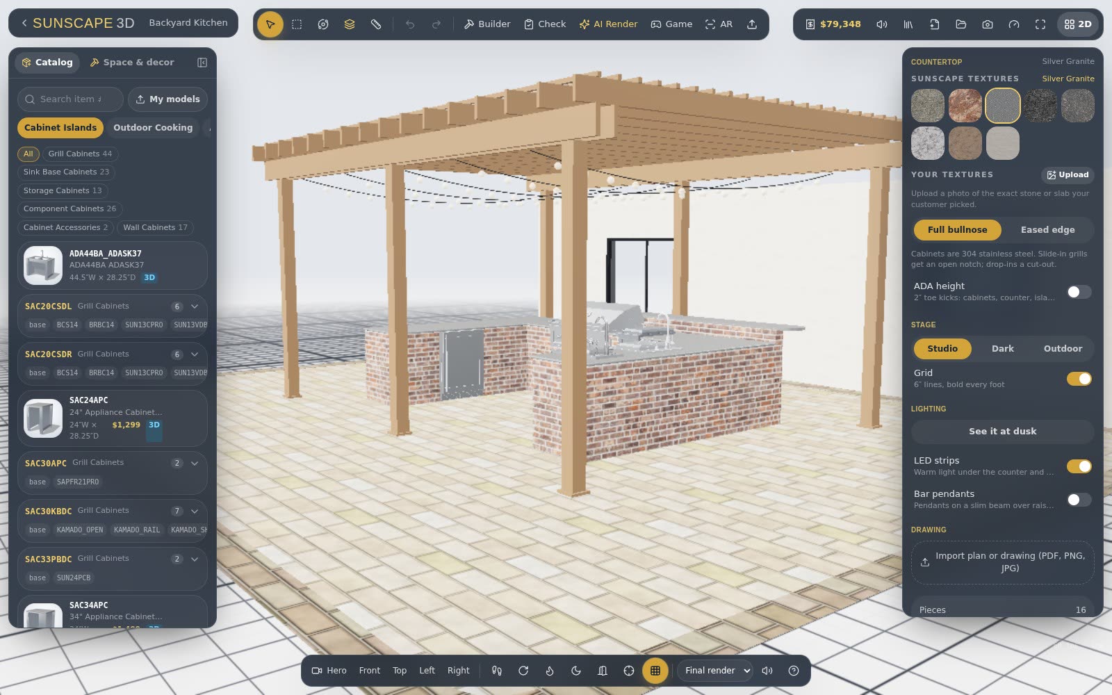 See your outdoor kitchen in 3D before it's built