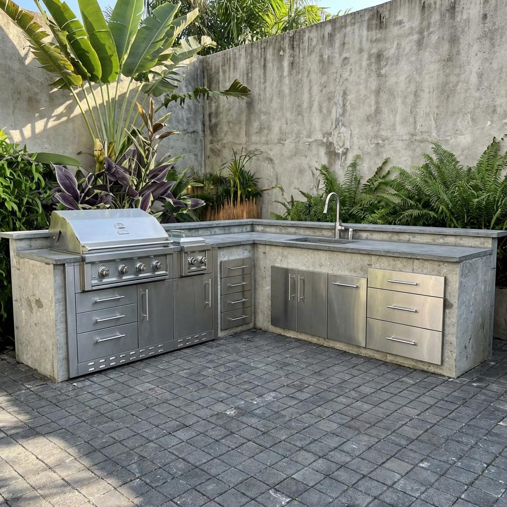 Sunstone outdoor kitchen component series drawers and doors